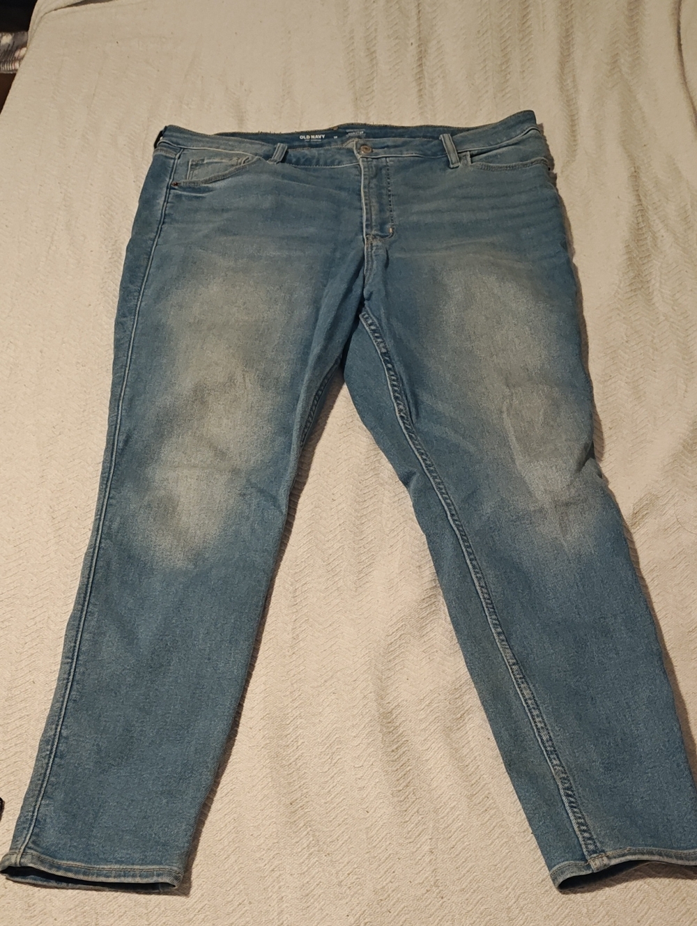 Size 18 Light Blue - 360° Stretch - Extra High-Rise Rockstar Super Skinny Jeans